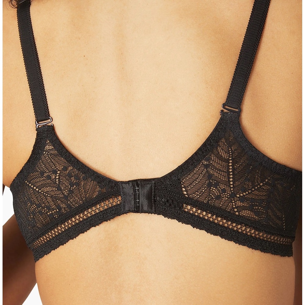 Simone Perele Comete Molded Full Cup - Black Lace Underwire 12S324 Size 40D